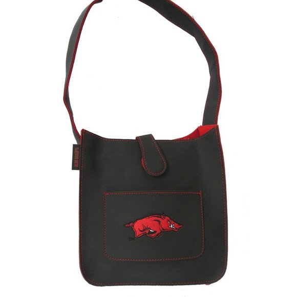 Arkansas Razorbacks Small Leather Tote 9' x 3" x 9 - Picture 1 of 1